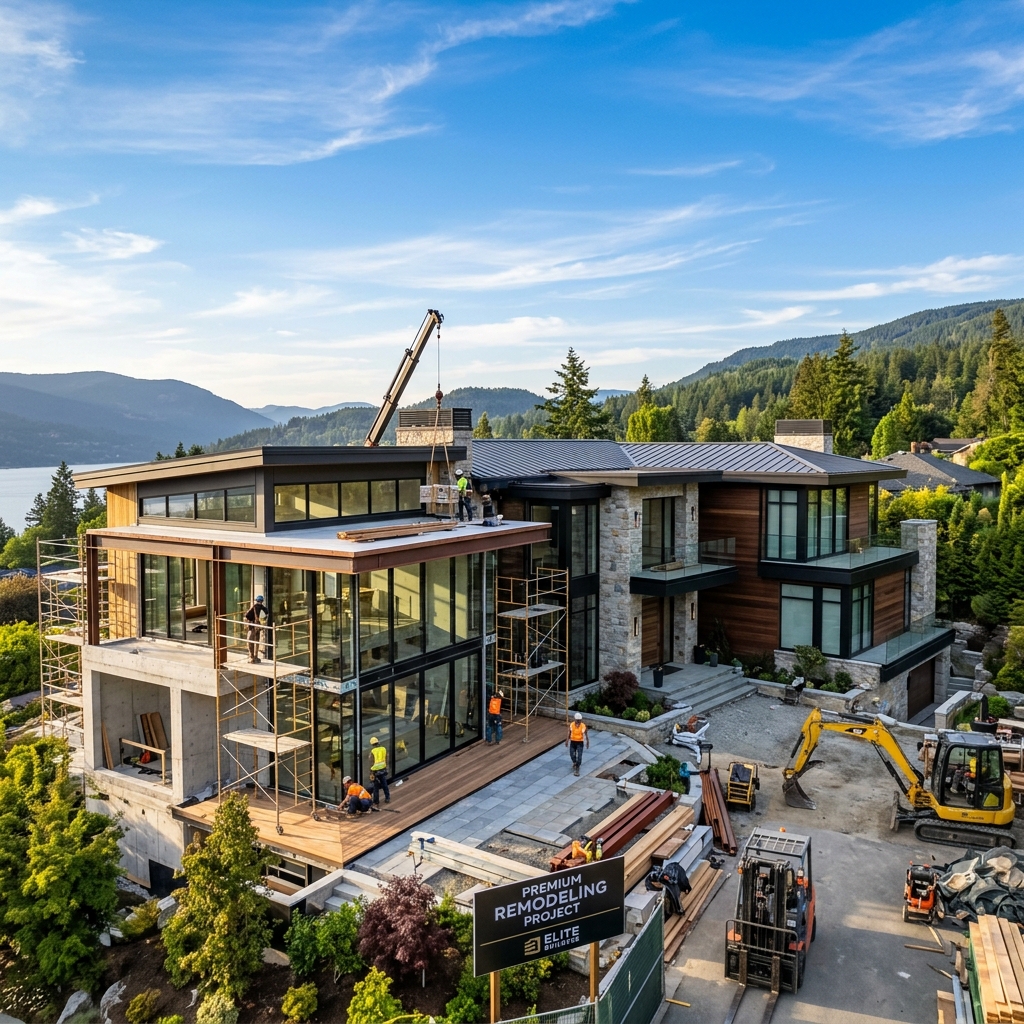 Modern home construction and remodeling by JYJ Services